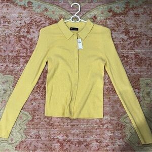 GAP Yellow Button-Down Women's Shirt